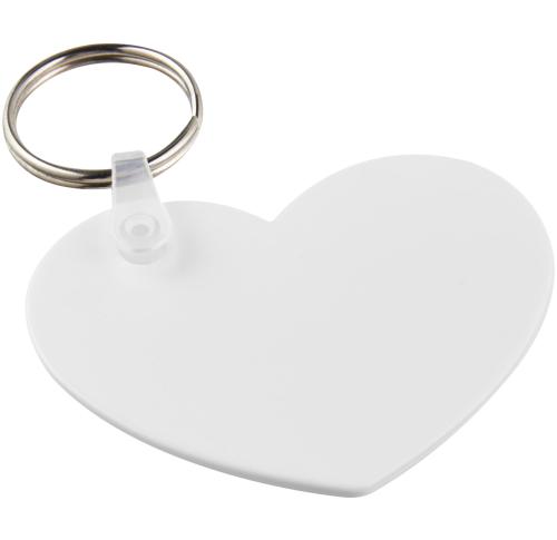 Tait heart-shaped recycled keychain