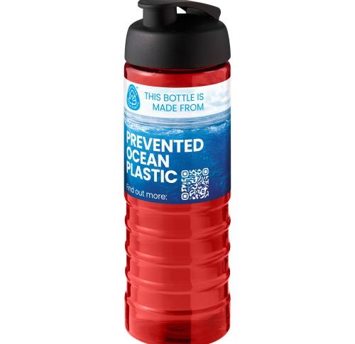 Promotional Eco Flip Lid Sport Bottle H2O Active® Treble 750 Ml