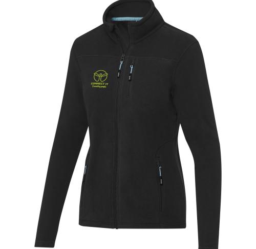 Amber women's GRS recycled full zip fleece jacket