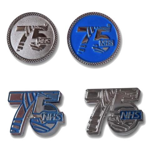 NHS 75th Anniversary Commemorative Pin Badges