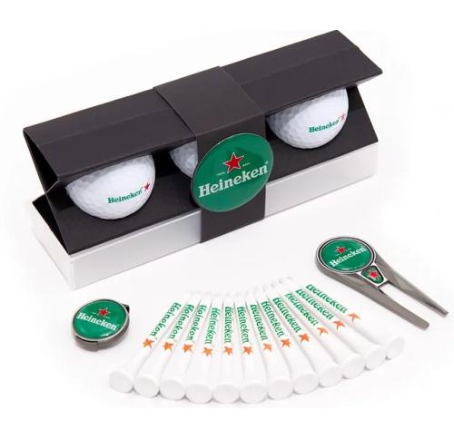 Golf Ball Gift Pack - Balls, Tees, Repair Tool, Geo Cap