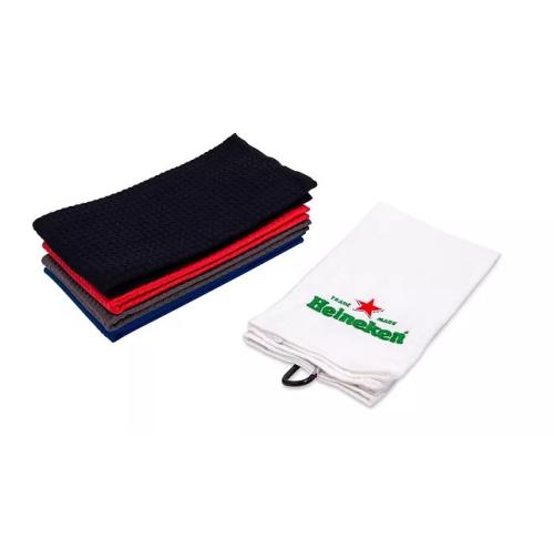 Luxury Waffle Golf Towels Embroidered
