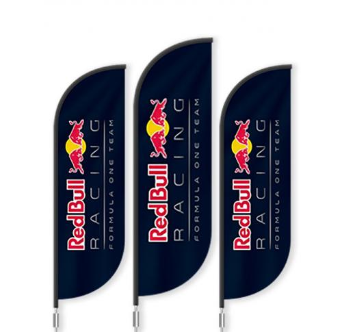 BAT FAN S ADVERTISING FLAG/BANNER WITH GROUND SPIKE 65CM X 200CM