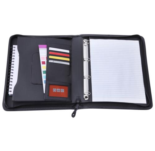  Printed Logo A4 Ring Binder Bourton Faux Leather