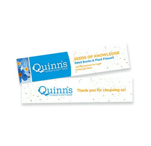 Custom Printed Seed Paper Bookmarks