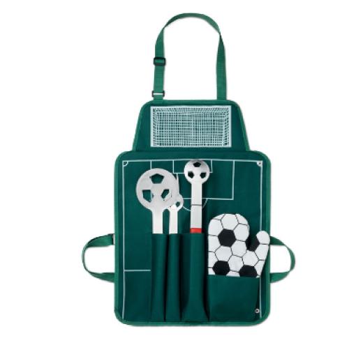 Custom Logo Football Barbecue Apron, Three Tools & Glove Sets