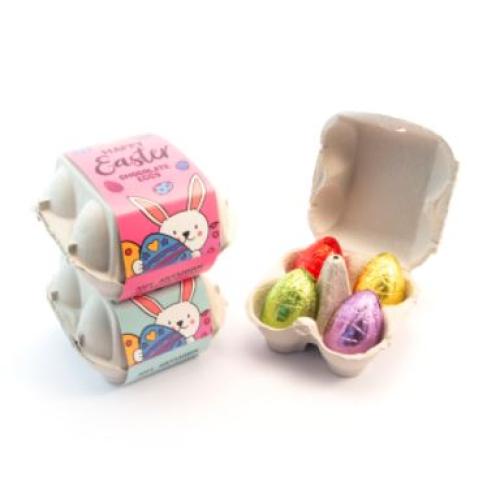 Box Of Four Hollow Chocolate Easter Eggs