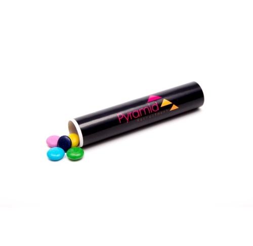 Tube / Black Lid - Chocolate Beanies