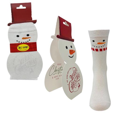 Christmas Socks And Matching Custom Greetings Card Printed Logo