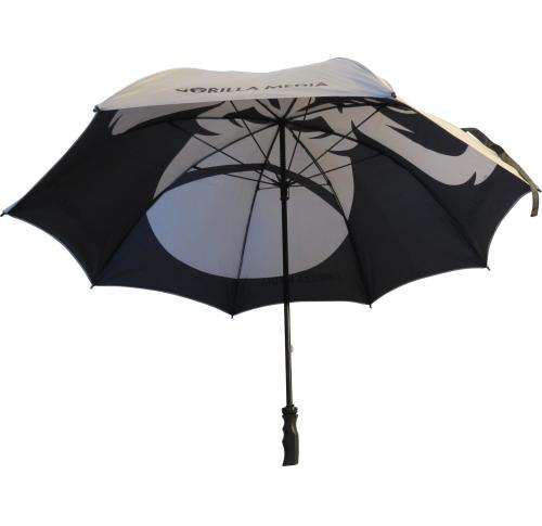 Custom Printed Double Canopy Golf Umbrellas Stormproof