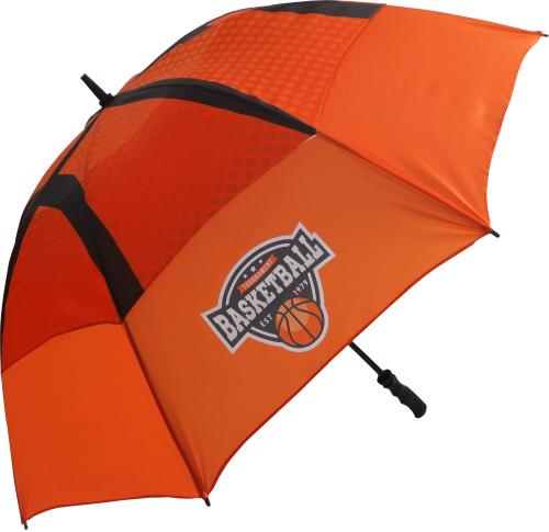 Promotional Printed Corporate Golf Size Umbrellas Stormproof  Vented 130 cms