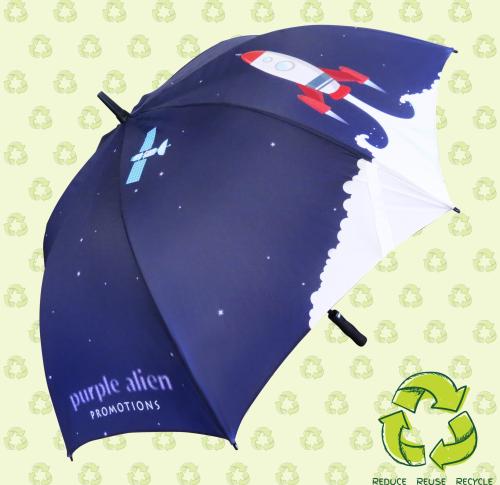 Luxury Printed Automatic Eco Golf Umbrellas Fibrestorm 130 cms