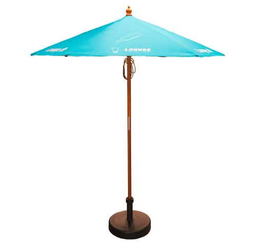 Promotional 2m Round Wooden Garden Parasol