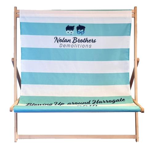 Promotional Oversize Deck Chairs ECO Wooden Frame