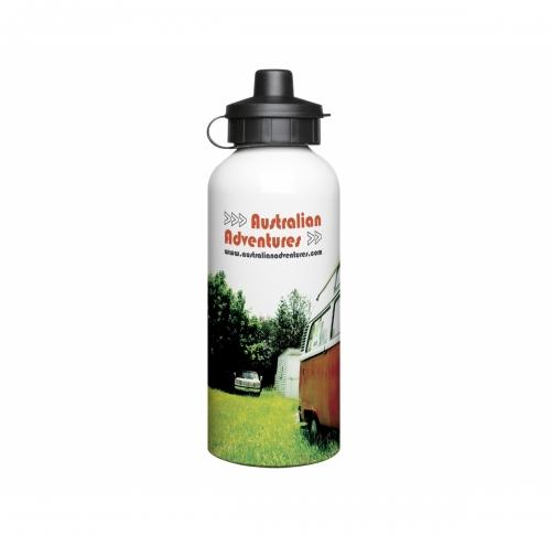 Aluminium 600ml White Drink Bottle                