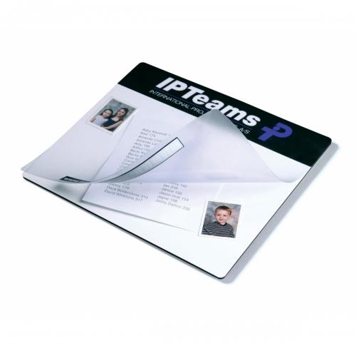 hard top SeeThru' mousemat with liftable flap                                    