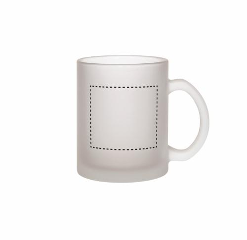 Custom Printed Budget Buster Frosted Glass Mugs                   
