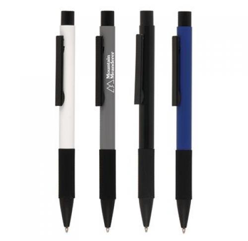 Aluminium Grip Ball Pen Silicone Grip, Custom Logo