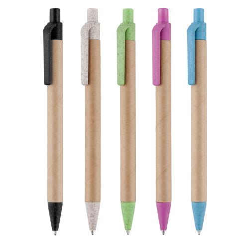 Ayr Card Ball Pen with Wheat Trim