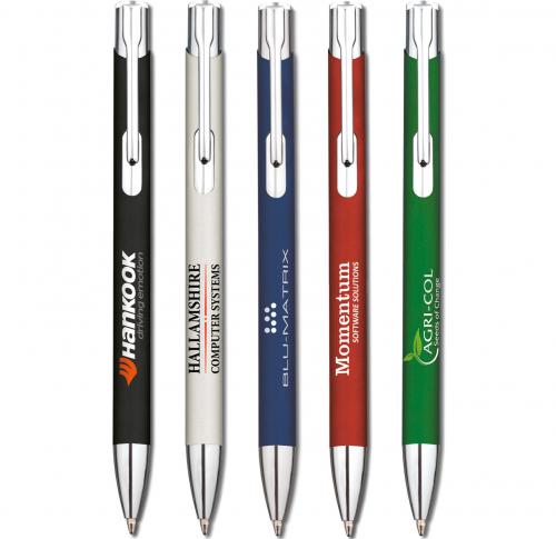 Push Action Ballpen Laquered Finish - Santorini