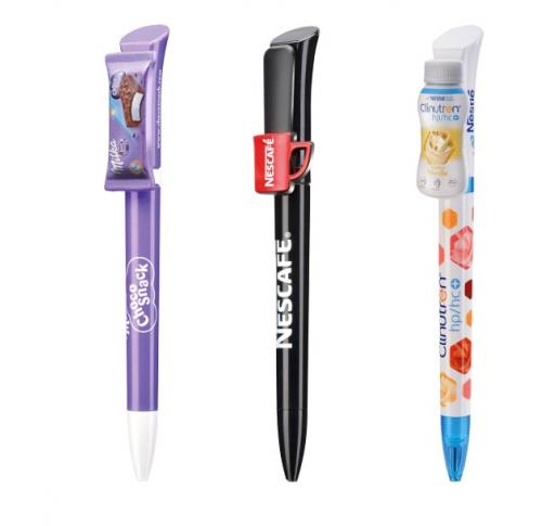 Custom Clip Twist Pens Bespoke 3D Logo