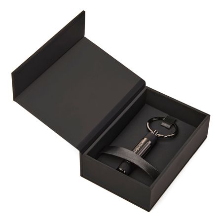 Hugo Boss Key ring Gear Ribs Black