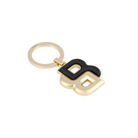 Hugo Boss Key ring Double B Black & Gold