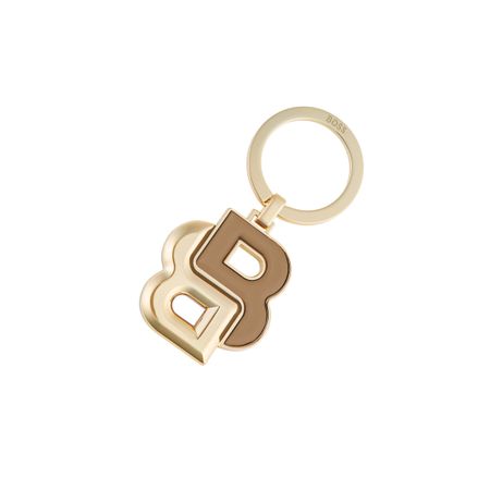 Hugo Boss Key ring Double B Camel