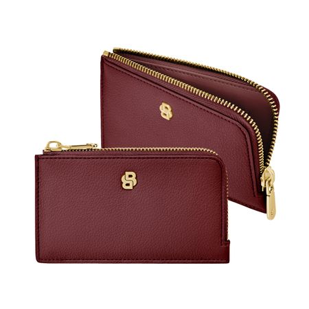 Hugo Boss Card holder Signature Lady Burgundy