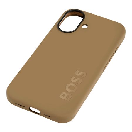 Hugo Boss Case for iPhone 16 Edge Camel