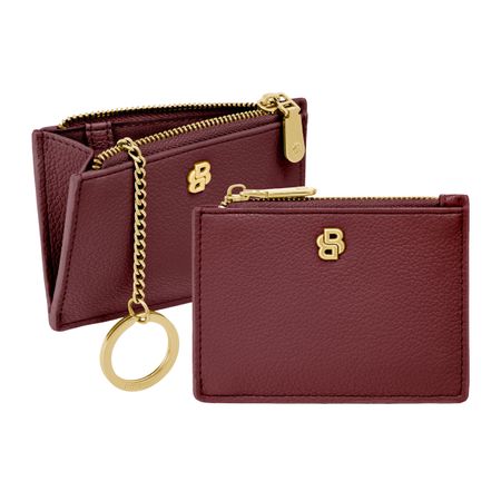 Hugo Boss Card holder Signature Lady Burgundy