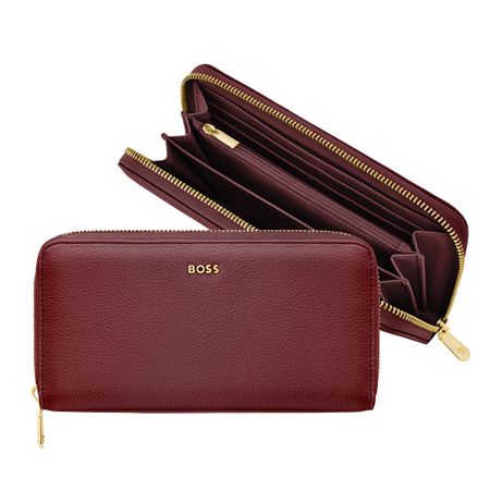 Hugo Boss Travel wallet Signature Lady Burgundy