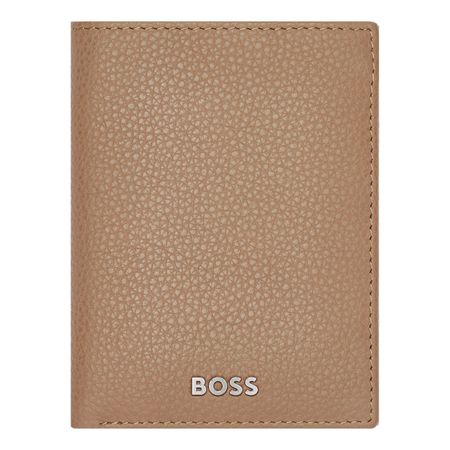 Hugo Boss Folding card holder Classic Grained Camel