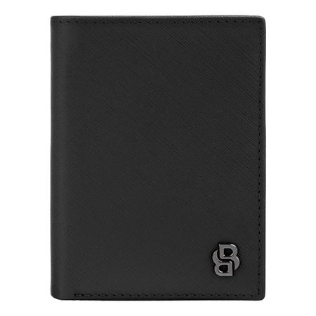 Hugo Boss Folding card holder Double B Saffiano Black