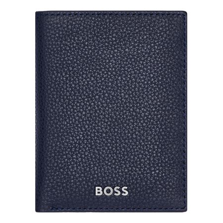 Hugo Boss Card holder Trifold Classic Grained Navy