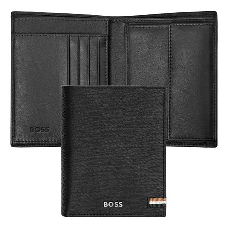 Hugo Boss Card holder with flap and money pocket Iconic Black
