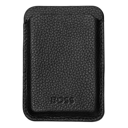 Hugo Boss Card holder with Magnet Mobile Classic Grained Black