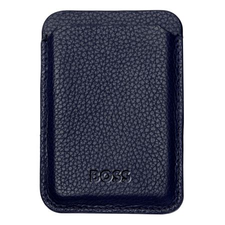 Hugo Boss Card holder with Magnet Mobile Classic Grained Navy