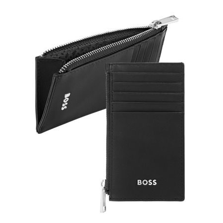Hugo Boss Card holder zip Classic Smooth Black