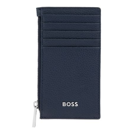 Hugo Boss Card holder zip Classic Grained Navy