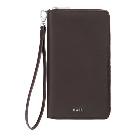 Hugo Boss Travel wallet Classic Smooth Brown
