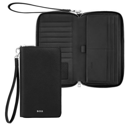 Hugo Boss Travel wallet Classic Grained Black
