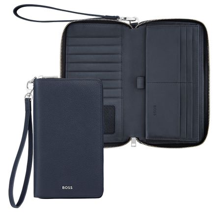 Hugo Boss Travel wallet Classic Grained Navy