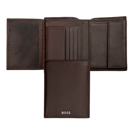 Hugo Boss Money wallet Vertical flap Classic Smooth Brown