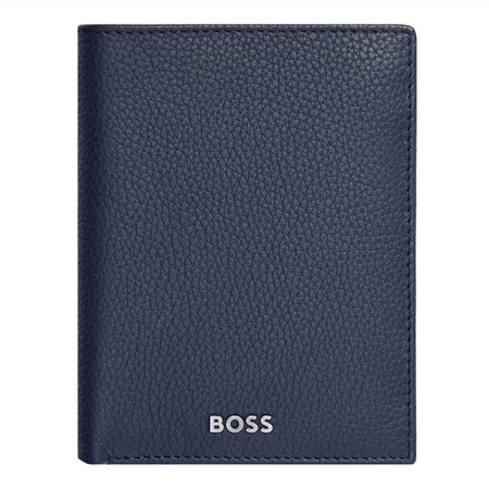 Hugo Boss Money wallet Vertical flap Classic Grained Navy