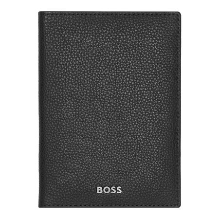 Hugo Boss Passport holder Classic Grained Black