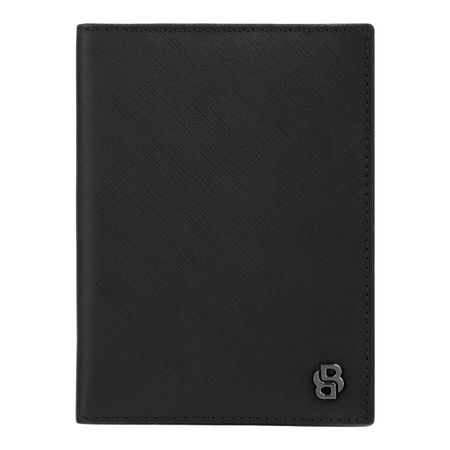 Hugo Boss Passport holder Double B Saffiano Black