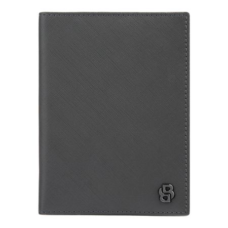 Hugo Boss Passport holder Double B Saffiano Grey