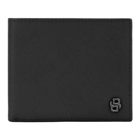 Hugo Boss Wallet Double B Saffiano Black