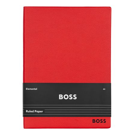 Hugo Boss Notebook A5 Essential Red Lined